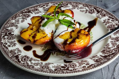 Grilled Peaches with Balsamic Drizzle
