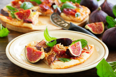 Fig, Ricotta Pizza with Maple Balsamic Glaze