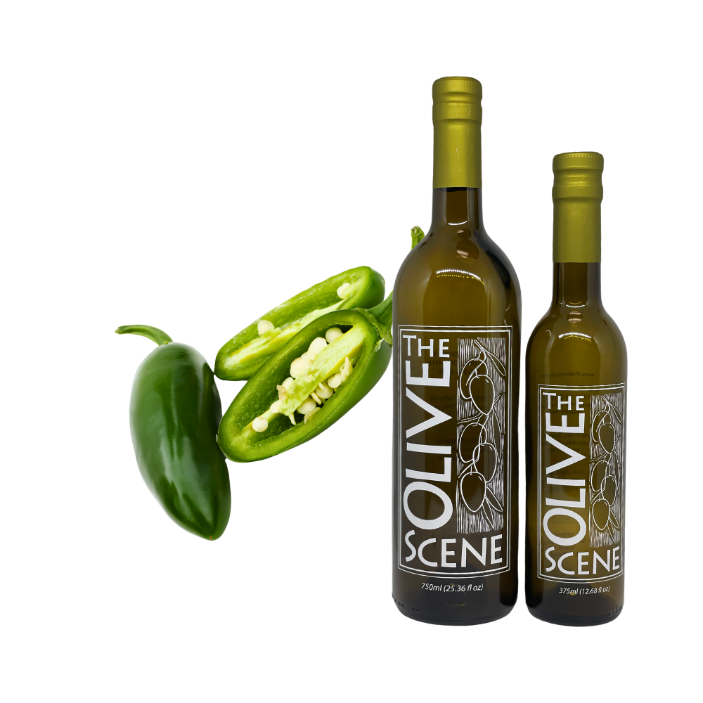 Fused Baklouti Green Chili Pepper Oil – The Olive Scene Fused Baklouti Green Chili Pepper Oil – The Olive Scene