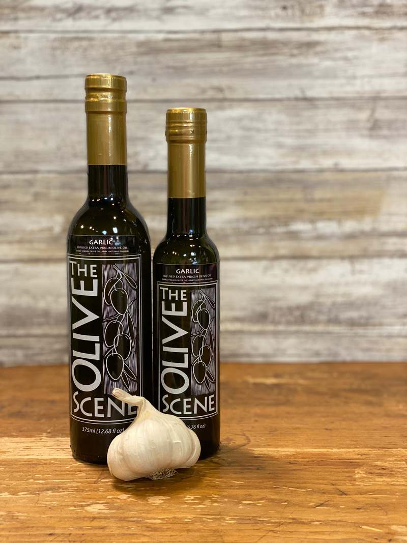 Olive Oil - Garlic Infused Olive Oil theolivescene.com 1