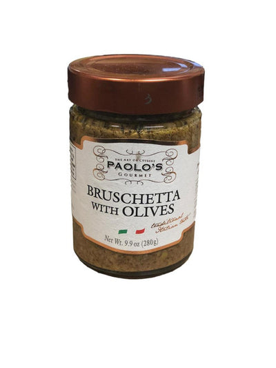 Gourmet Grocery - Paolo’s Bruschetta with Olives theolivescene.com