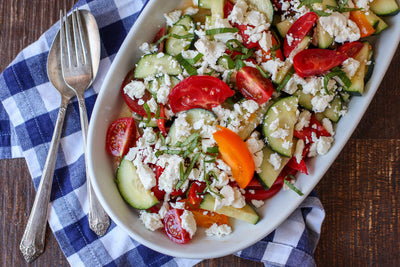 Greek Tomato Cucumber Salad
