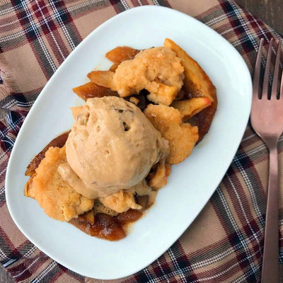 Cinnamon Pear Apple Cobbler