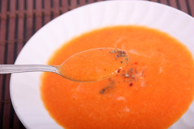 Cream of Roasted Pepper & Tomato Soup