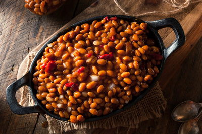 Maple Balsamic Beans and Sausage