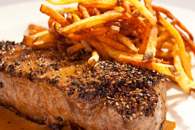 Balsamic Steak Au Poivre