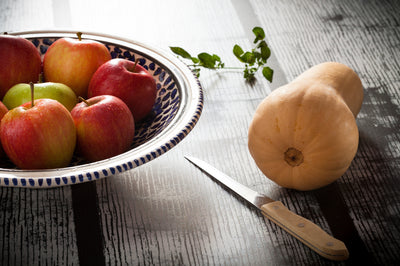 Nutty Butternut Squash Salad with Apple Balsamic Vinaigrette