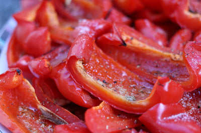 Roasted Peppers with Balsamic Vinegar and Basil