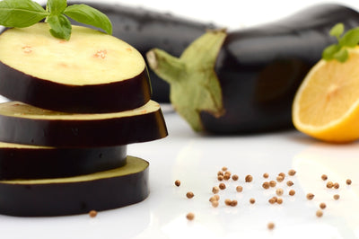 Olive Oil Roasted Eggplant with Lemon