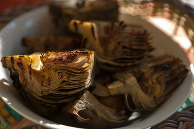 Grilled Truffled Artichokes