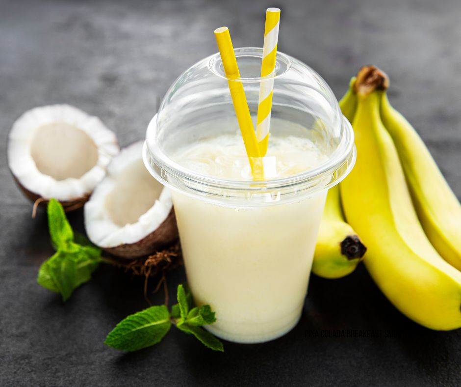 Pina Colada Breakfast Smoothie The Olive Scene