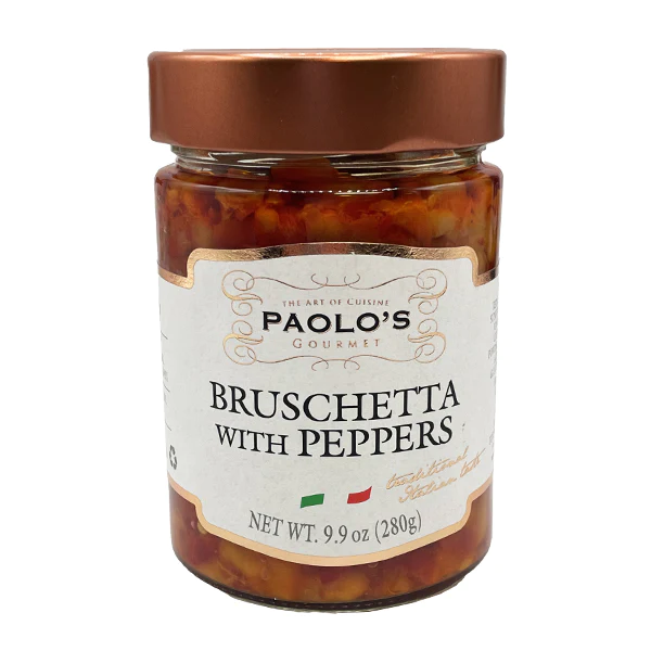 Gourmet Grocery - Paolo’s Bruschetta with Peppers theolivescene.com