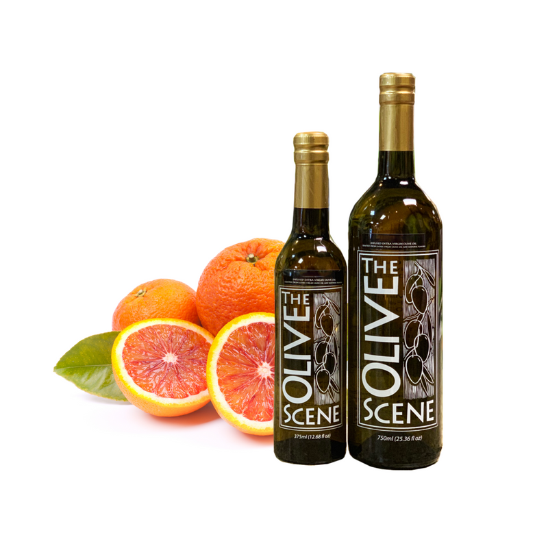 Olive Oil - Blood Orange Fused Olive Oil theolivescene.com