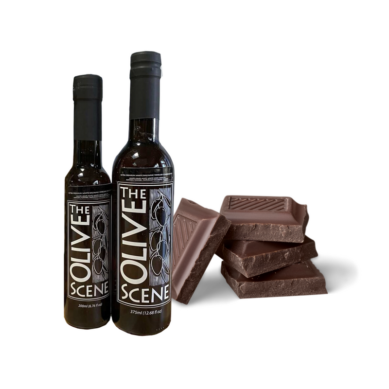 Balsamic Vinegar - Dark Chocolate Balsamic Vinegar theolivescene.com 1