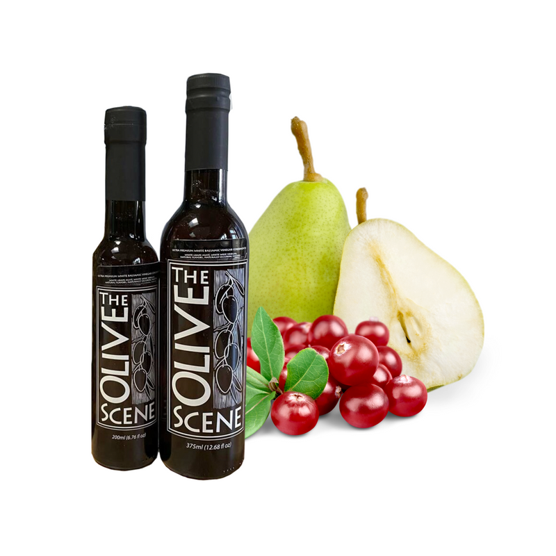 Balsamic Vinegar -Cranberry Pear Balsamic Vinegar - Organic theolivescene.com