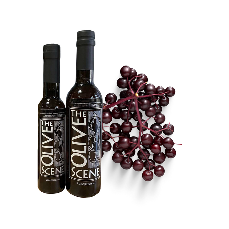 Balsamic Vinegar - Elderberry Aged Balsamic Vinegar - Organic theolivescene.com