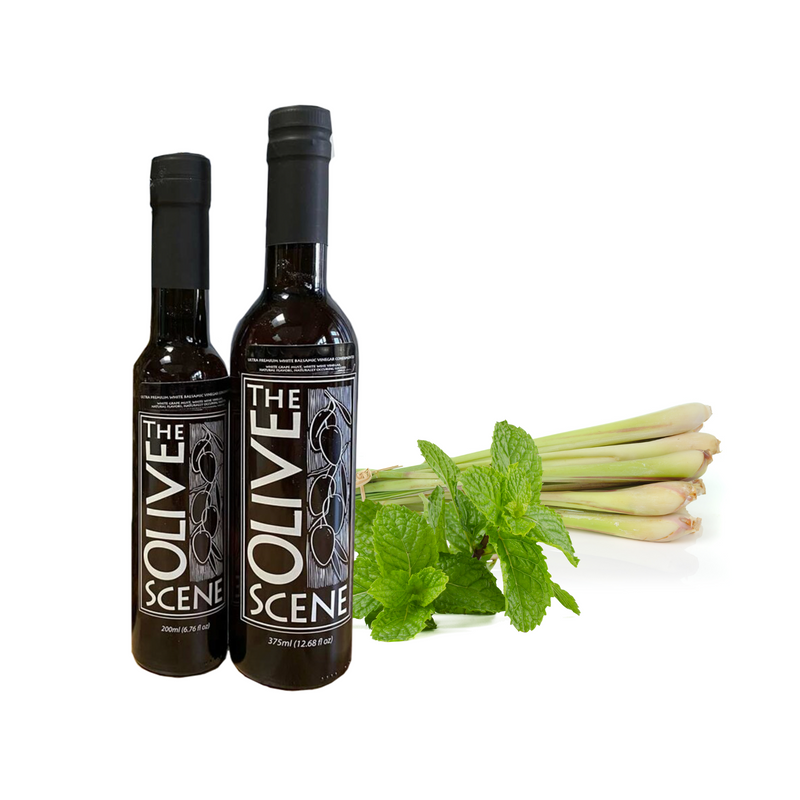 Balsamic Vinegar - Lemongrass Mint Balsamic Vinegar - Organic theolivescene.com
