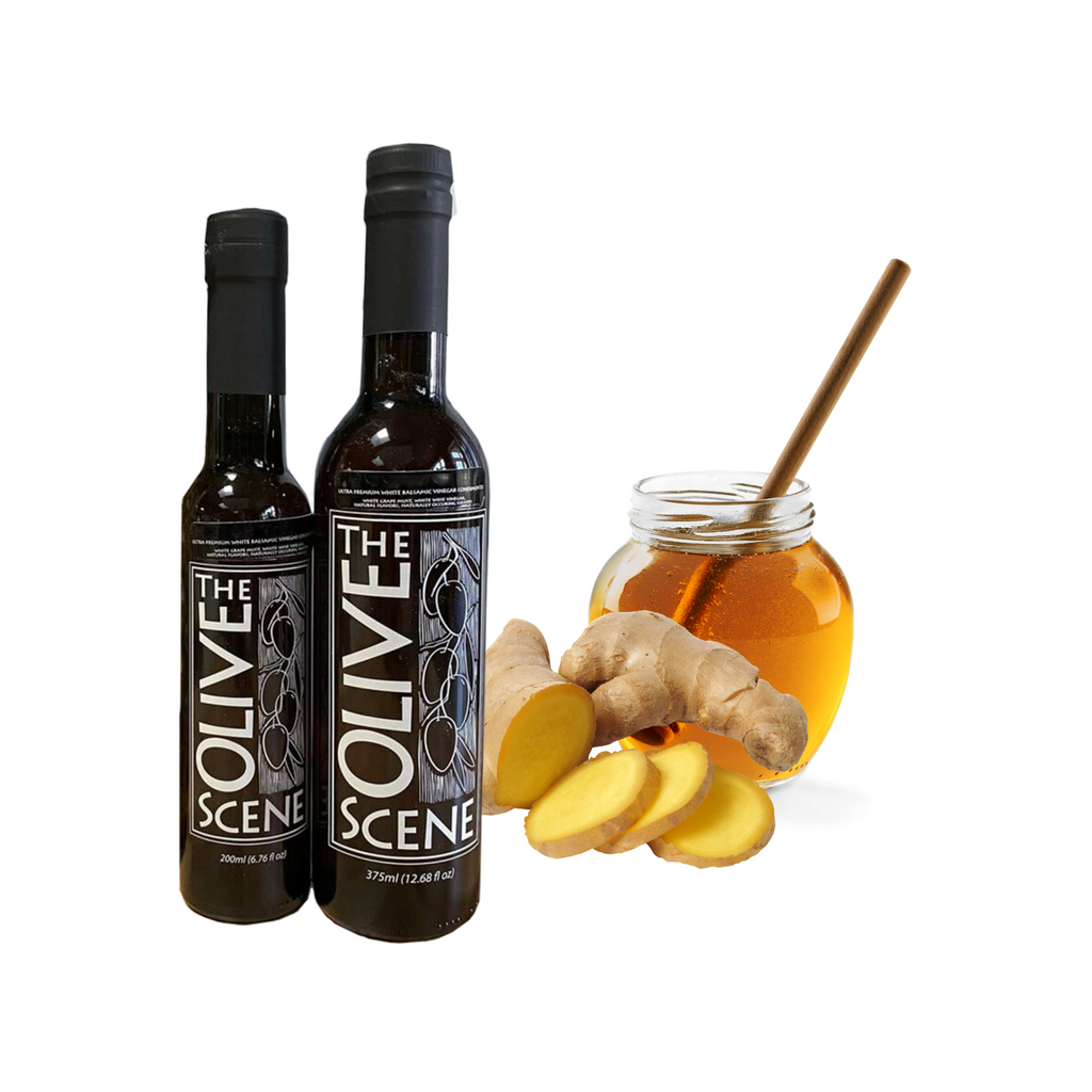 Honey Ginger Aged White Balsamic Vinegar – Solvang Olive Press