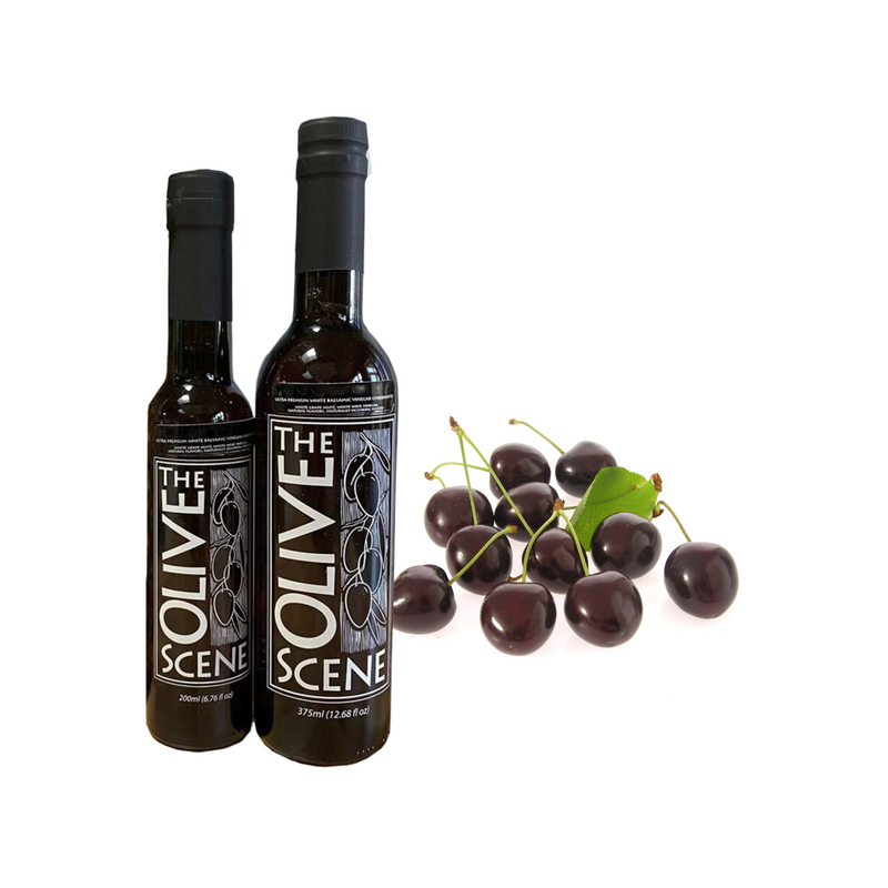 Balsamic Vinegar - Black Cherry Balsamic Vinegar - Organic theolivescene.com