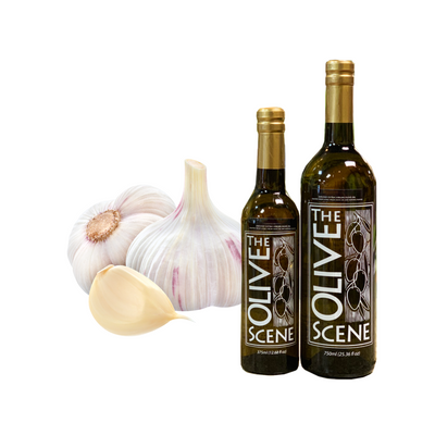 Olive Oil - Garlic Infused Olive Oil theolivescene.com